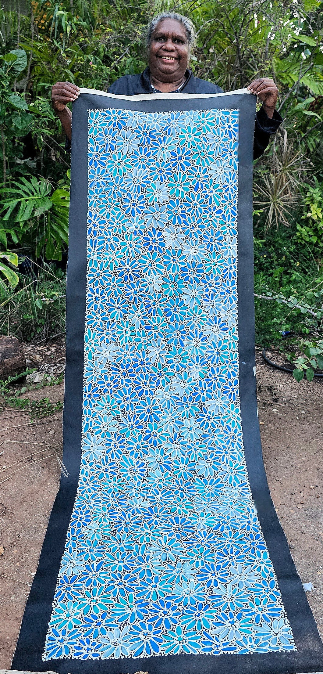 Desert flowers after the rain - 200 x 57 cm