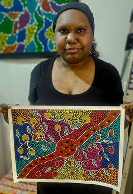30 x 40 cm - Sharon Turner Nakamarra